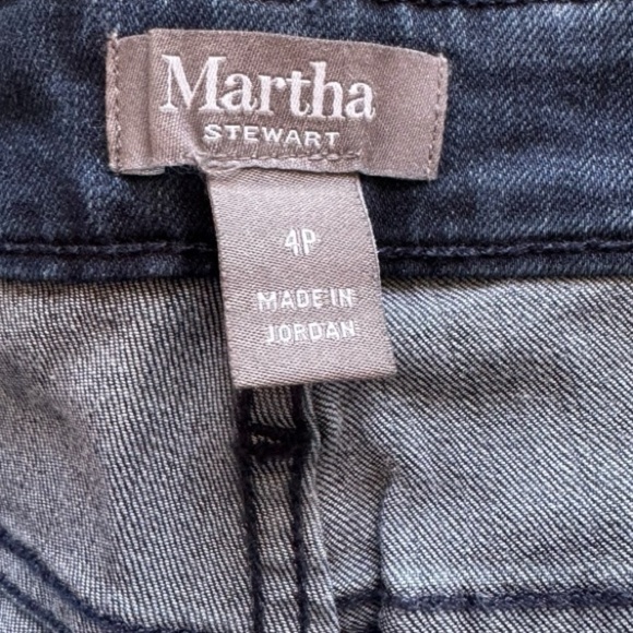 Martha Stewart Patchwork Jeans Size 4 | High Rise Skinny Denim Blue - Picture 7 of 8